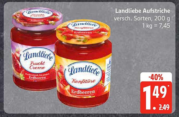 Landliebe Aufstriche - verschiedene Sorten, 200 g
