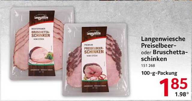 Langenwiesche Preiselbeer- oder Bruschetta-Schinken von Stück