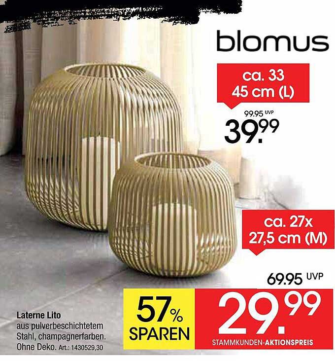 Laterne Lito aus pulverbeschichtetem Stahl