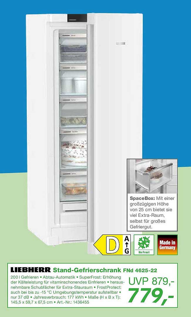 LIEBHERR Stand-Gefrierschrank FNd 4625-22