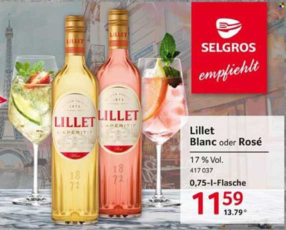 Lillet Blanc oder Rosé - 0,75-l-Flasche