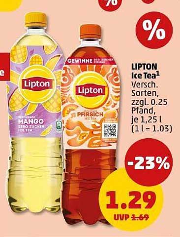 Lipton Ice Tea – Mango und Pfirsich für erfrischenden Genuss