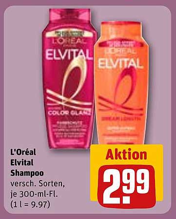 L'Oréal Elvital Shampoo - verschiedene Sorten 300 ml