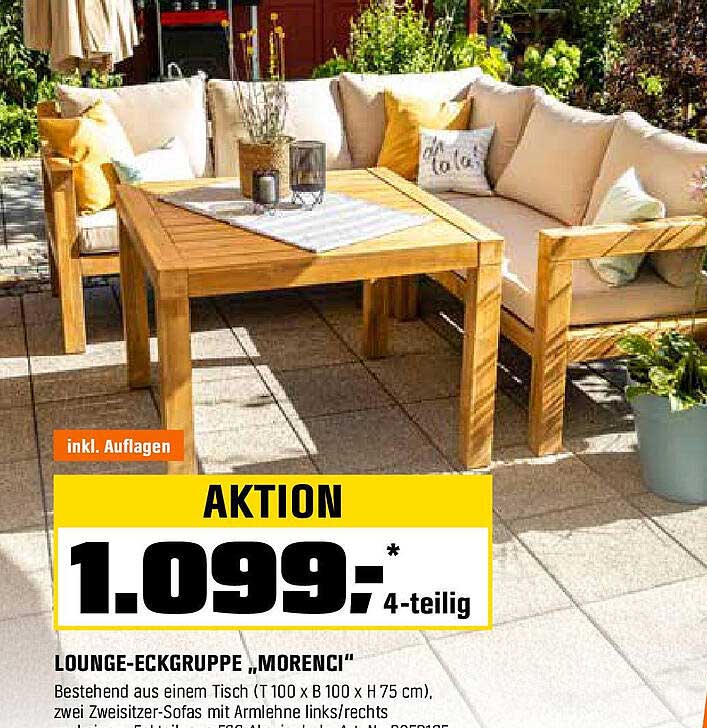 LOUNGE-ECKGRUPPE „MORENCI“ - 4-teilig