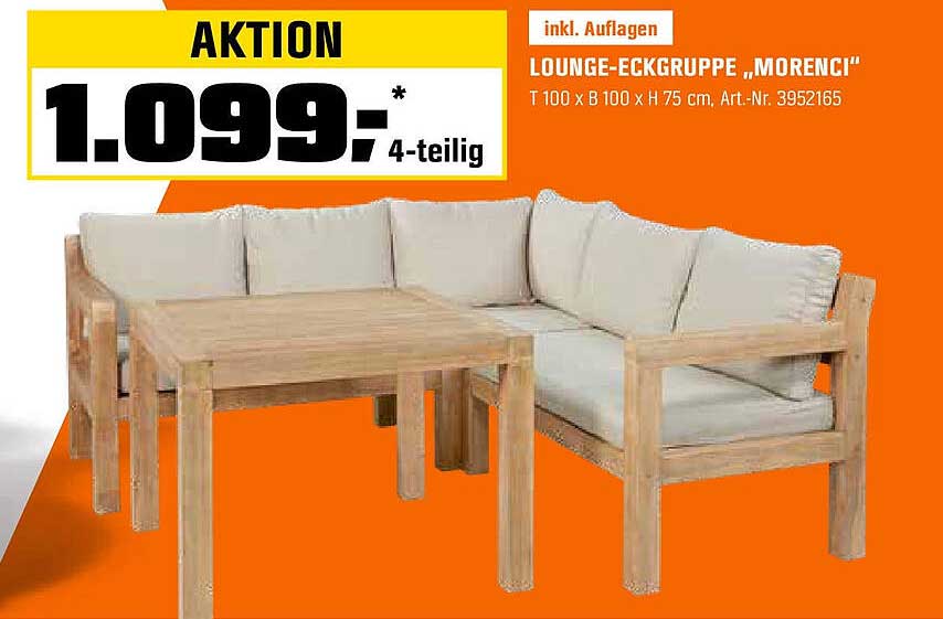 Lounge-Eckgruppe „Morenci“ 4-teilig
