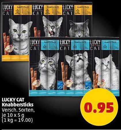 LUCKY CAT Knabbersticks - Verschiedene Sorten