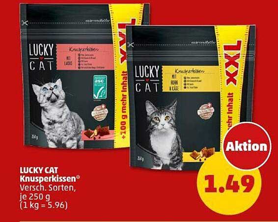 LUCKY CAT Knusperkissen* Versch. Sorten, je 250 g