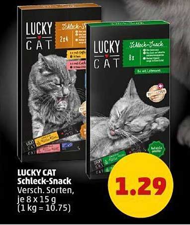 LUCKY CAT Schleck-Snack - Verschiedene Sorten