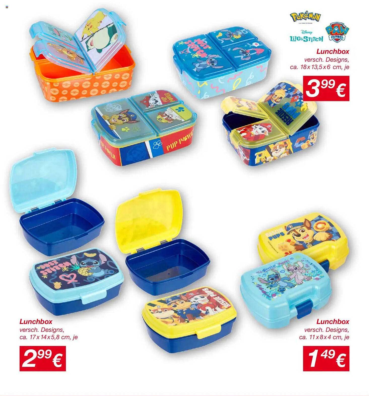 Lunchbox verschiedene Designs zu Sonderpreisen
