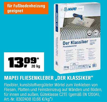 MAPEI FLIESSENKLEBER „DER KLASSIKER“