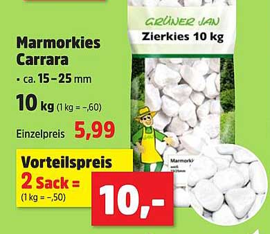 Marmorkies Carrara 10 kg