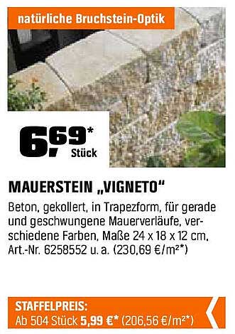 MAUERSTEIN „VIGNETO“