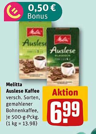Melitta Auslese Kaffee - Verschiedene Sorten, gemahlener Bohnenkaffee