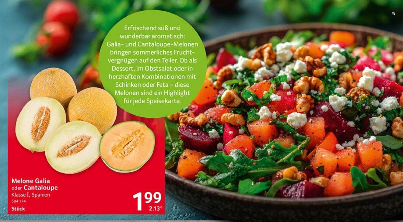 Melone Galia oder Cantaloupe - Klasse I, Spanien