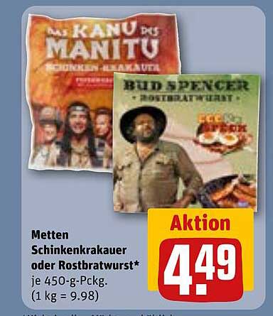 Metten Schinkenkrakauer oder Rostbratwurst - Aktion