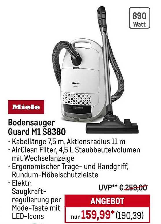 Miele Bodensauger Guard M1 S8380