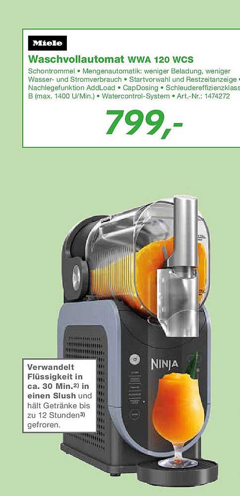 Miele Waschvollautomat WWA 120 WCS