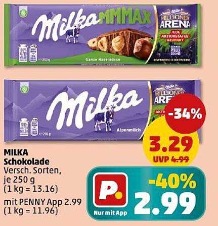 MILKA Schokolade - Verschiedene Sorten, je 250 g