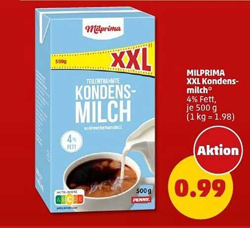 MILPRIMA XXL Kondensmilch 500 g