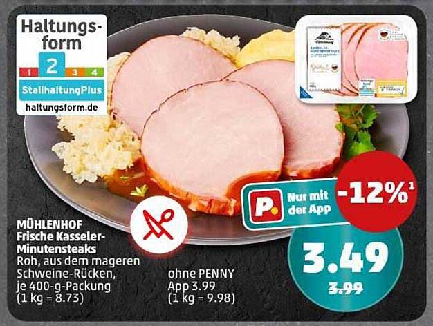 MÜHLENHOF Frische Kasseler-Minutensteaks