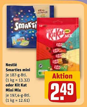 Nestlé Smarties mini oder Kit Kat Mini Mix