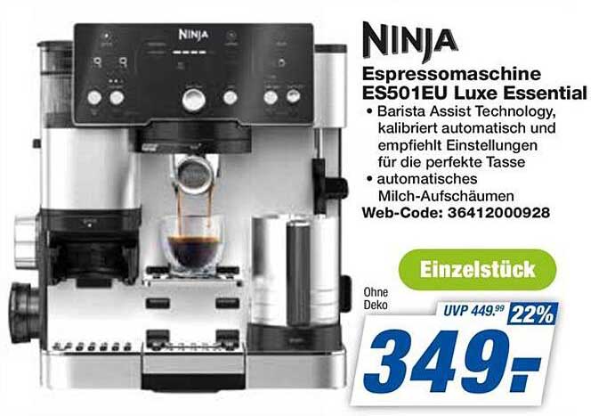 Ninja Espressomaschine ES501EU Luxe Essential