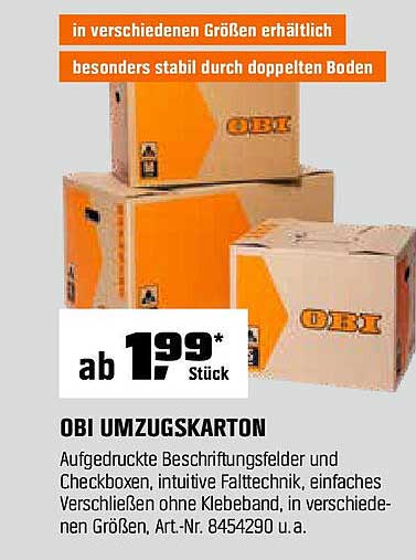 OBI Umzugskarton