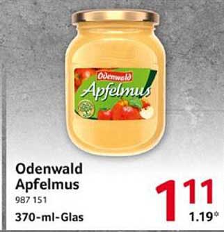 Odenwald Apfelmus 370-ml-Glas