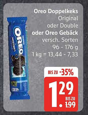 Oreo Doppelkeks Original oder Double oder Oreo Gebäck verschieden. Sorten.