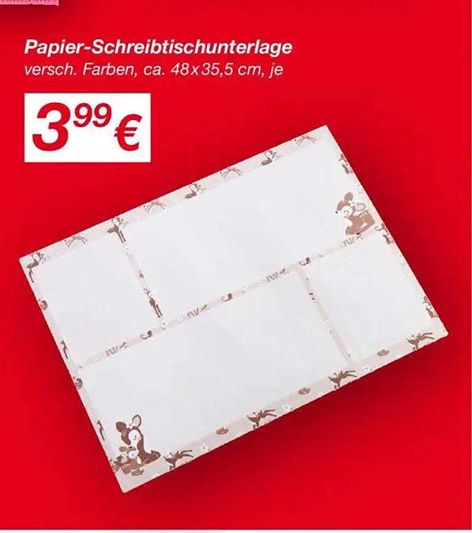 Papier-Schreibtischunterlage