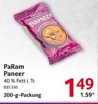 PaRam Paneer 200-g-Packung