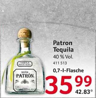 Patron Tequila 0,7-Liter-Flasche - 40 % Vol.