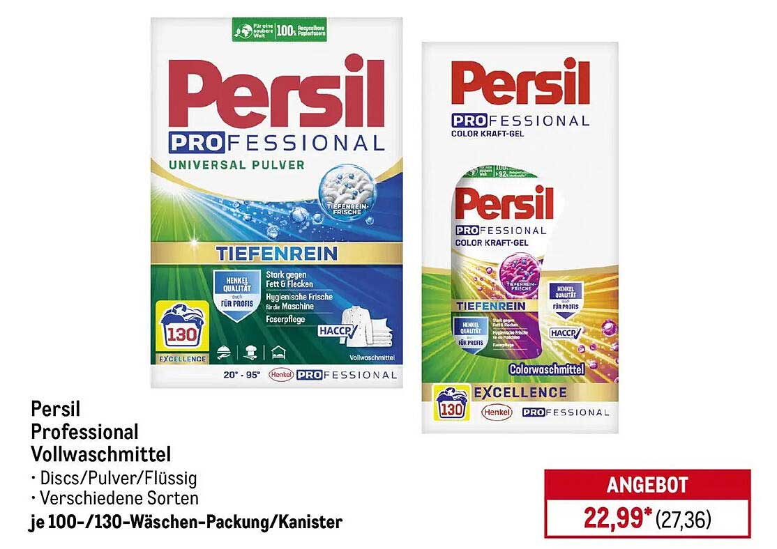 Persil Professional Vollwaschmittel – Tiefenrein für strahlende Sauberkeit
