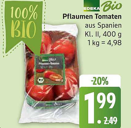 Pflaumen Tomaten aus Spanien, 400 g