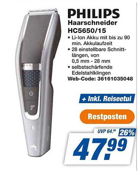 PHILIPS Haarschneider HC5650/15