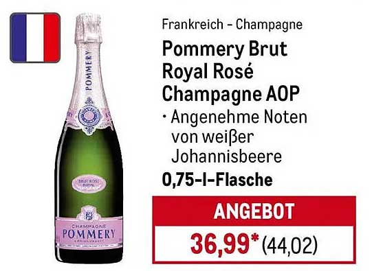 Pommeroy Brut Royal Rosé Champagne AOP 0,75 l