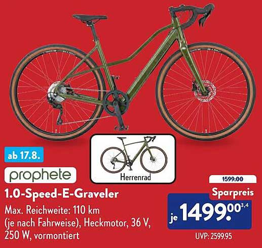 prophete 1.0-Speed-E-Graveler - Herrenrad