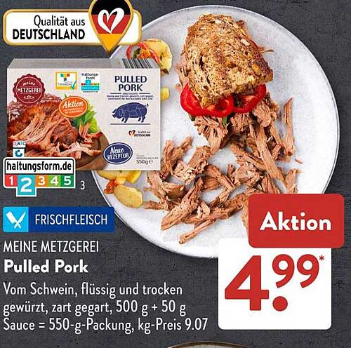 Pulled Pork - Frischfleisch von meiner Metzgerei