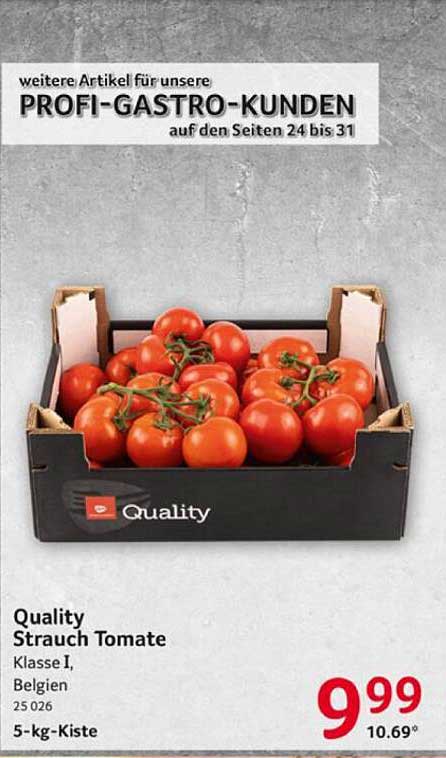 Quality Strauch Tomate 5-kg-Kiste