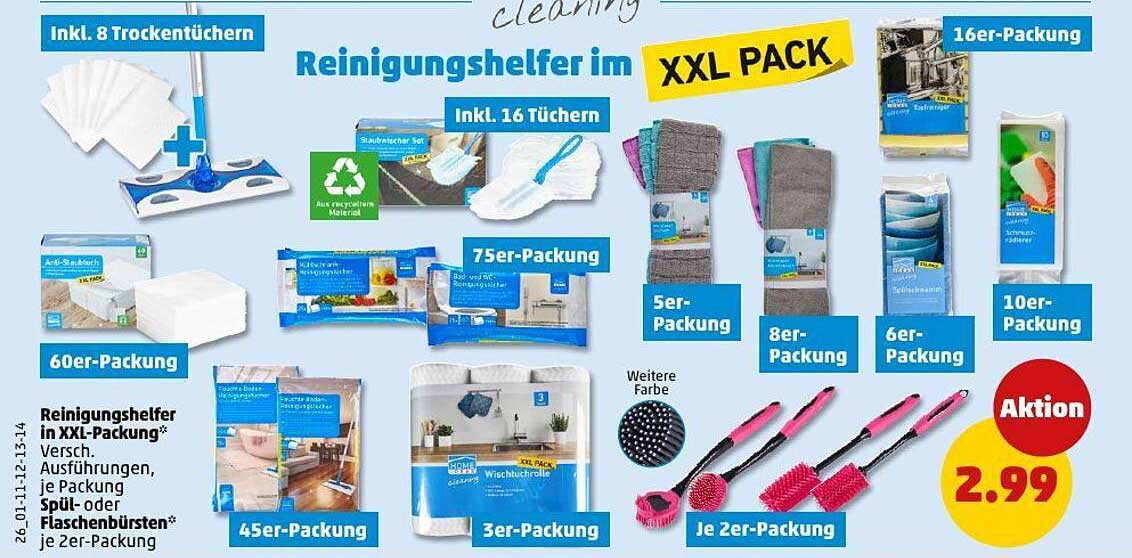 Reinigungshelfer im XXL PACK