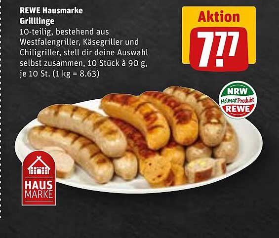 REWE Hausmarke Grilllinge 10-teilig