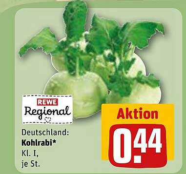 REWE Regional Kohlrabi - Kl. I, je St.