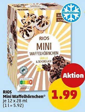 RIOS Mini Waffelhörnchen - Vanille & Schokolade