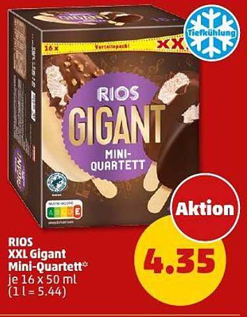 RIOS XXL Gigant Mini-Quartett 16 x 50 ml