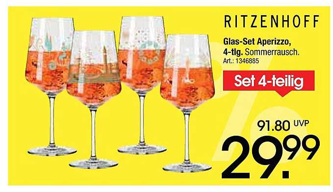Ritzenhoff Glas-Set Aperizzo, 4-tlg. Sommerrausch