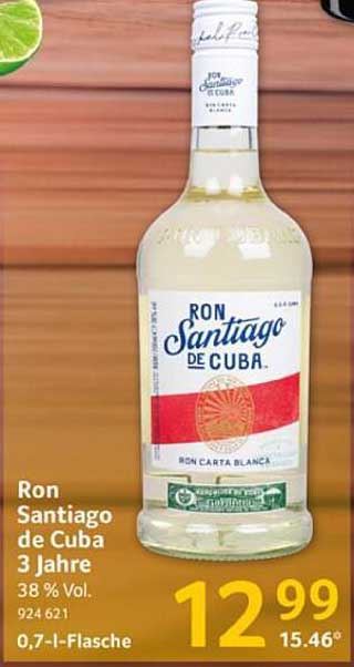 Ron Santiago de Cuba 3 Jahre – Carta Blanca