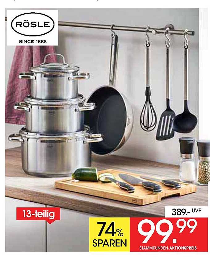 RÖSLE 13-teiliges Kochgeschirr-Set