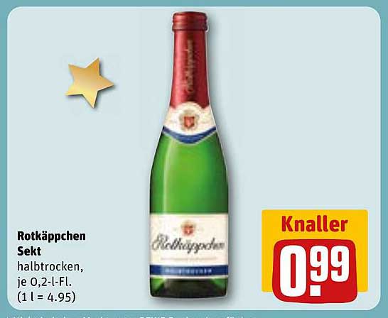 Rotkäppchen Sekt halbtrocken, je 0,2-l-Fl.