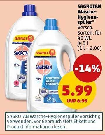 SAGROTAN Wäsche-Hygienesprüler - 3 l für 40 WL