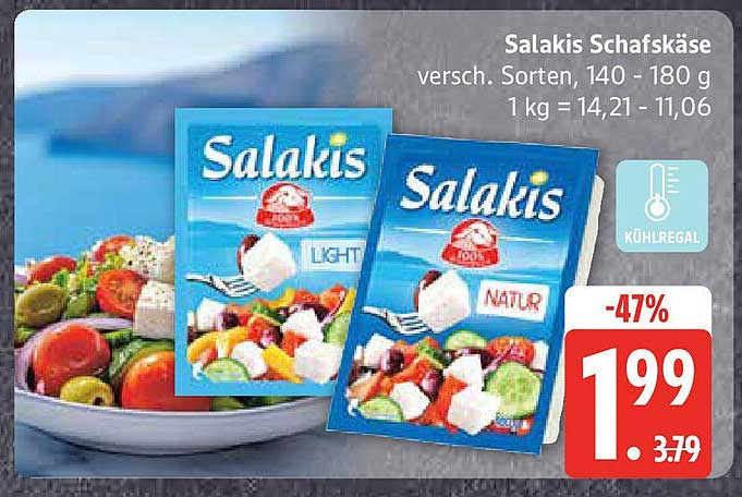 Salakis Schafskäse, verschiedene Sorten, 140 - 180 g